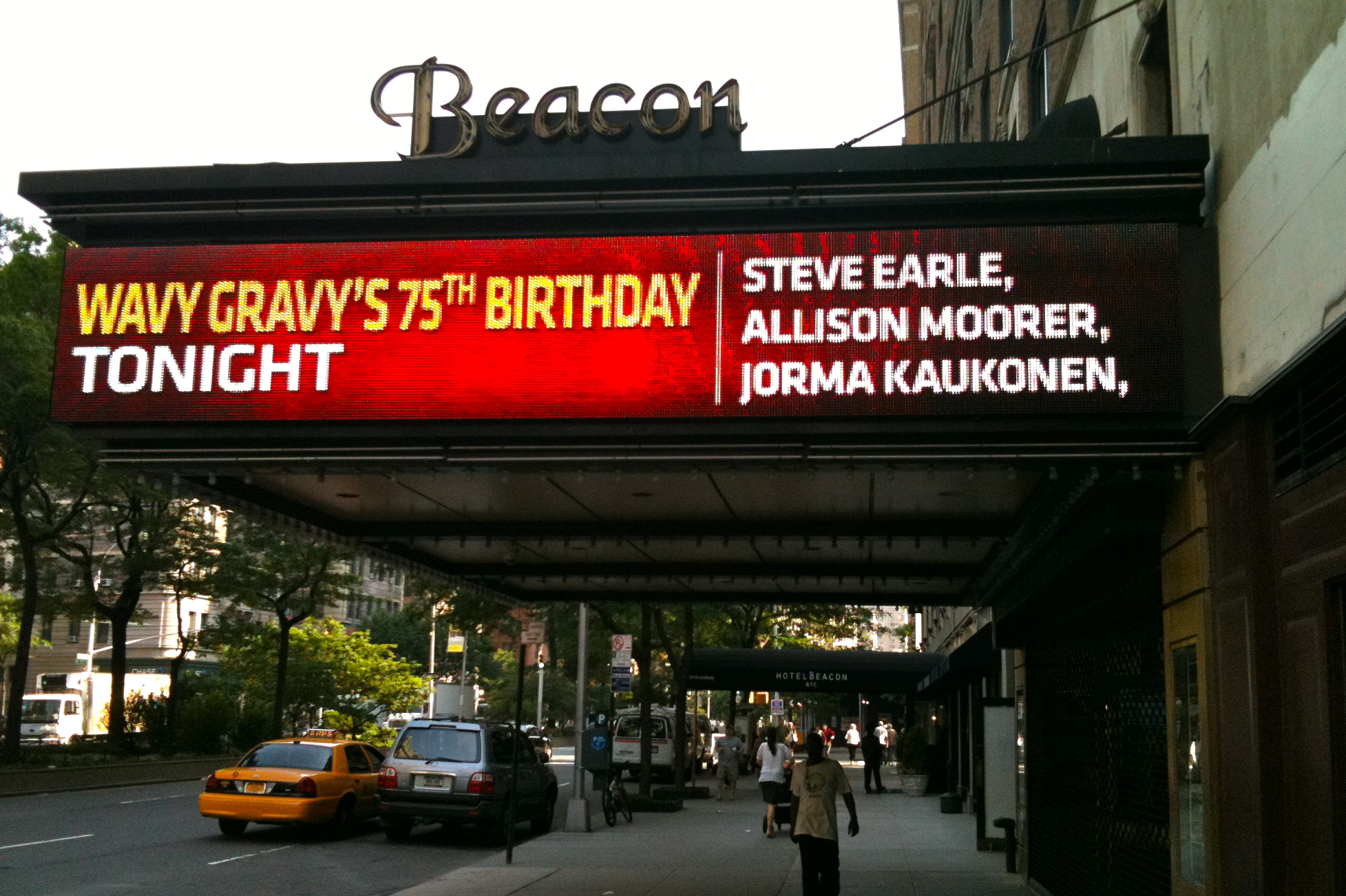 Beacon Theater marquee